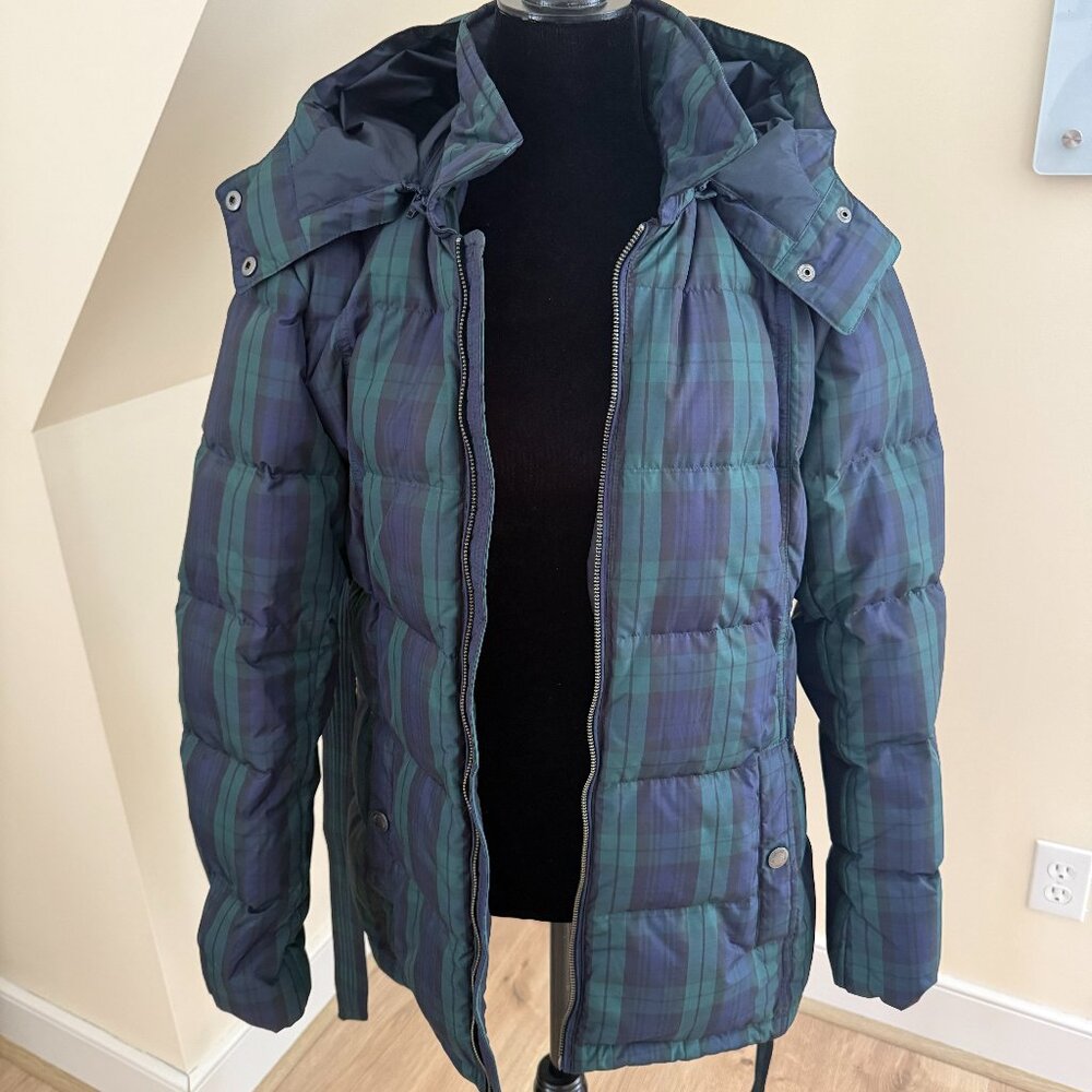 Brooks Brother's Navy Green Quilted Pattern Puffer Jacket- Size L